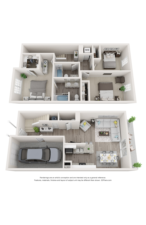 3-Bedroom Rendering